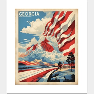 Georgia United States of America Tourism Vintage Poster Posters and Art